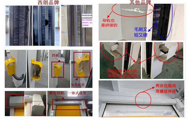 品牌快速门与普通快速门细节对比